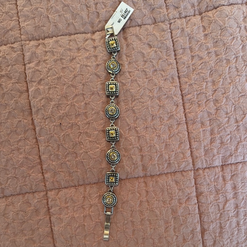 Brighton Geometric Gold and Silver Bracelet